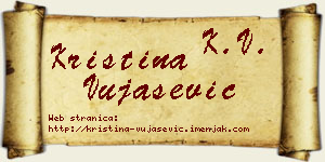 Kristina Vujašević vizit kartica